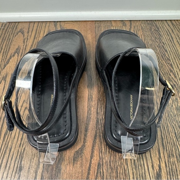 Victoria Beckham black leather sandals Made in Italy - Picture 5 of 7